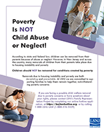 Supporting and Preserving Families—Poverty Is Not Child Abuse or Neglect!